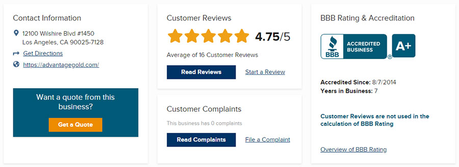 Advantage Gold Review